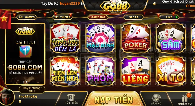 Khám Phá Thiên Đường Giải Trí Đẳng Cấp Cùng Game Bài Go88 Uy Tín Nhất