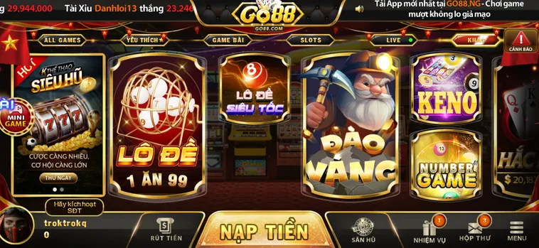 Danh Sách Các Trò Chơi Tại Game Nhanh Go88 Được Yêu Thích