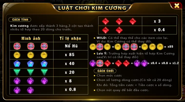 Minigame Kim Cương Tại Go88 Cuộc Đi Săn Đá Quý Rực Rỡ Và Cơ Hội Nổ Hũ Jackpot