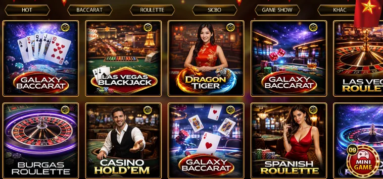 Đa Dạng Các Loại Hình Đặt Cược Phổ Biến Toàn Cầu Tại LiveStream Casino Go88