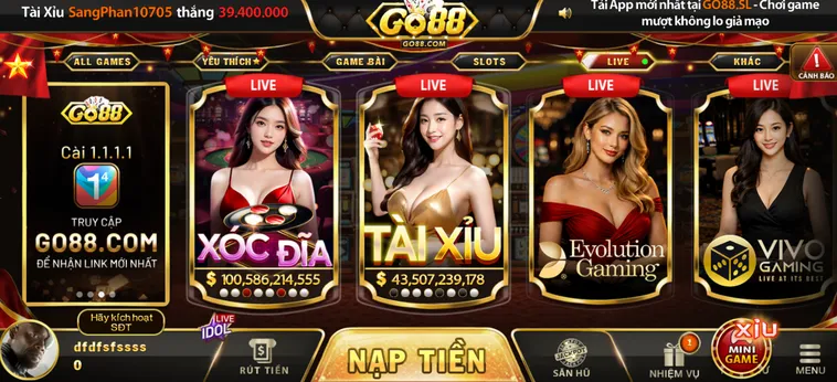 LiveStream Casino Go88 Trải Nghiệm Sòng Bài Trực Tuyến Đẳng Cấp Chân Thực Nhất 2026