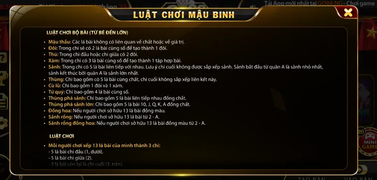 Chinh Phục Game Bài Mậu Binh Tại Go88 Để Trở Thành Bậc Thầy Sắp Xếp Bài Đẳng Cấp