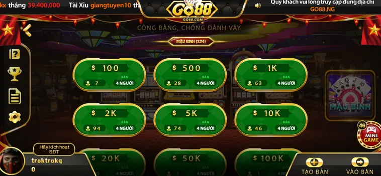 Chinh Phục Game Bài Mậu Binh Tại Go88 Để Trở Thành Bậc Thầy Sắp Xếp Bài Đẳng Cấp