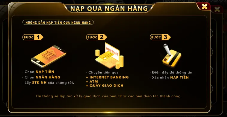 Nạp tiền Go88 Quy Trình Bơm Vốn Siêu Tốc Và Hệ Thống Khuyến Mãi Bùng Nổ Nhất
