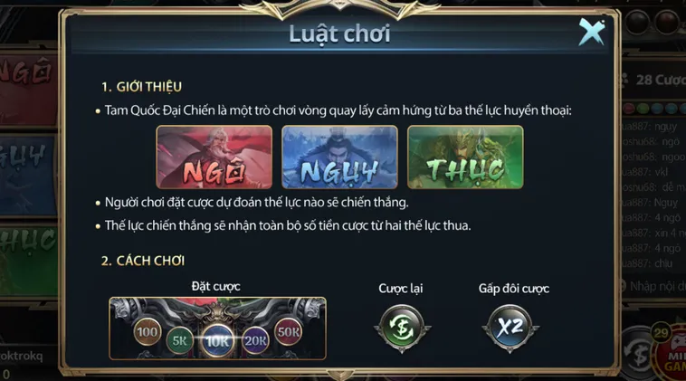 Minigame Tam Quốc Đại Chiến Tại Go88 Uy Lực Thần Tướng Và Chiến Thuật Thống Trị Thiên Hạ