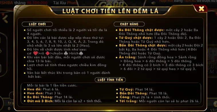Chinh Phục Game Tiến Lên Đếm Lá Tại Go88 Với Những Ván Bài Đổi Đời Thần Tốc