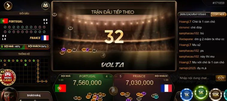 Giao Diện Bắt Mắt Tại Volta MD5 Go88 Đỉnh Cao Bóng Đá Đường Phố 