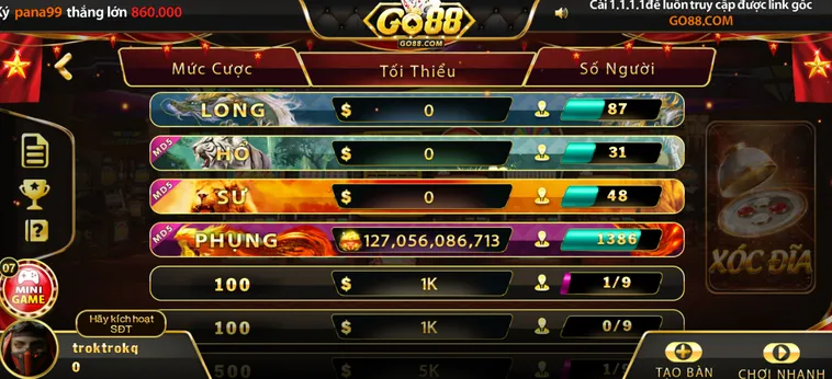 Khám Phá Nghệ Thuật Đấu Trí Với Game Casino Xóc Đĩa Tại Go88 Đầy Kịch Tính
